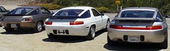 928S, my S4, and Marc and Susan's GTS